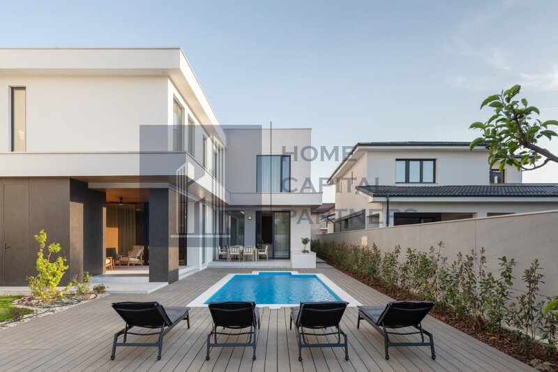 Pipera, casa minimalista, 6 camere,